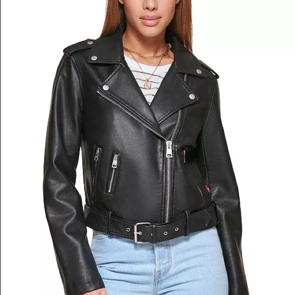 Levi’s Women's Vegan Leather Moto Jacket - Picture 13 of 13